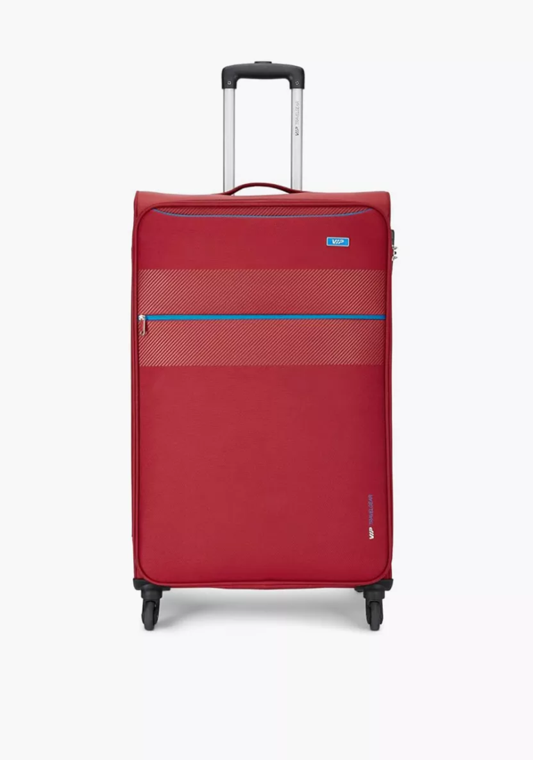 VIP Hilite soft trolley suitcase in red, large size