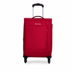 Carlton Elante soft trolley suitcase in red