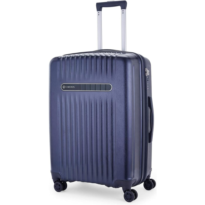 Carlton Meridian hard-shell suitcase in deep blue, large size