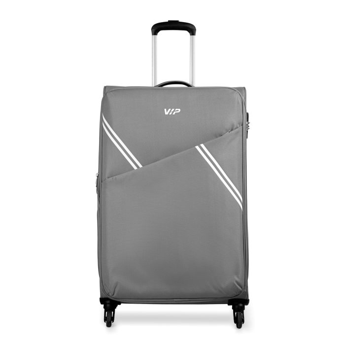 VIP Verona soft trolley suitcase in grey, large size