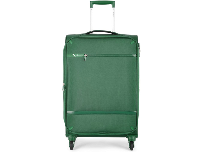Carlton Amberlite soft trolley suitcase in green, large size