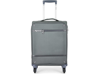 Carlton Amberlite soft trolley suitcase in grey, large size