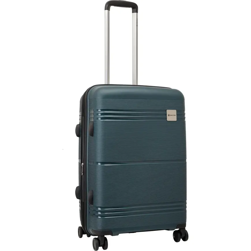 Carlton Focus Plus hard-shell suitcase in green, medium size