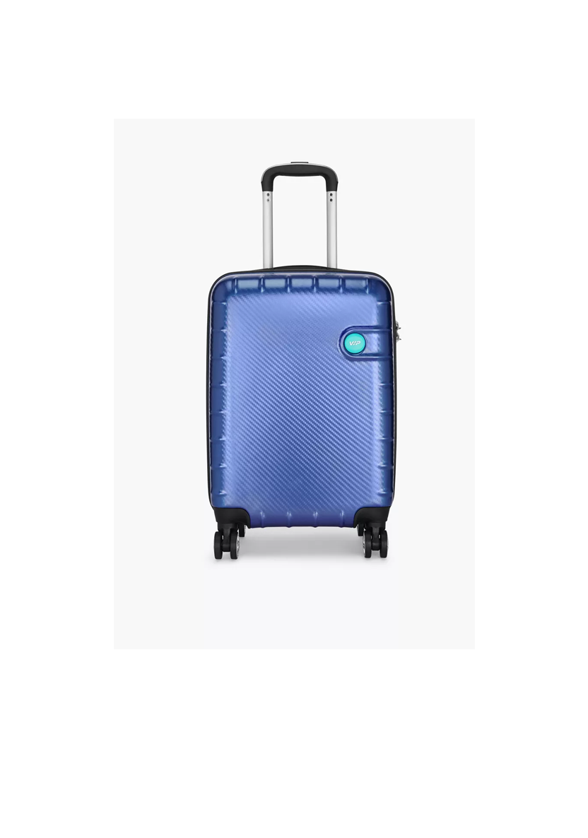 VIP Lisbon hard-shell suitcase in blue, small cabin size