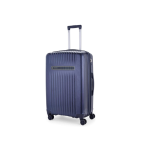 Carlton Meridian hard-shell suitcase in deep blue, medium size