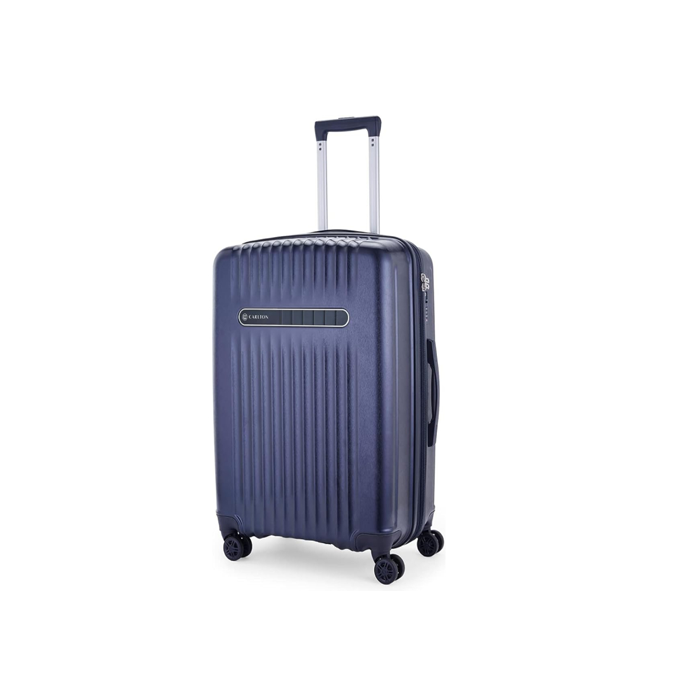 Carlton Meridian hard-shell suitcase in deep blue, medium size