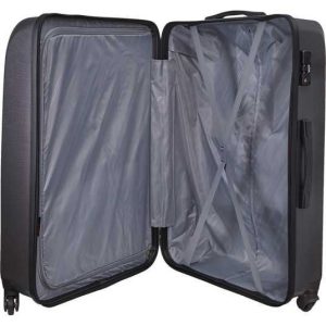 VIP Oakland hard-shell suitcase open to show the interior