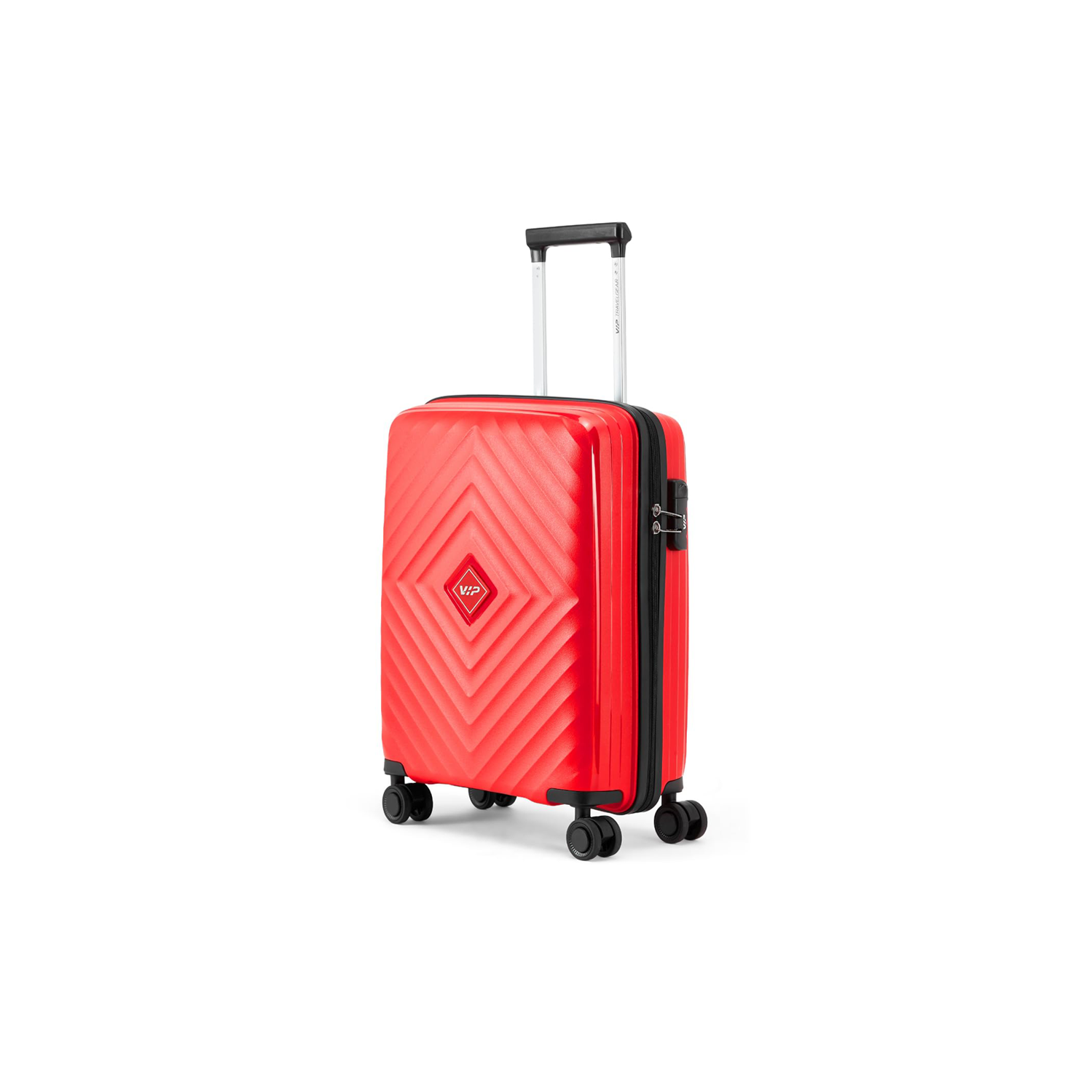 VIP Quad hard-shell suitcase in red, medium size