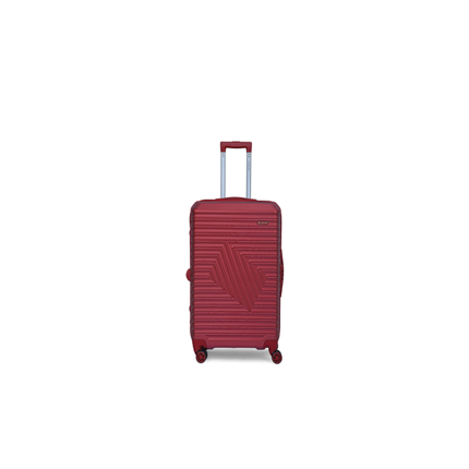 Carlton Cross Line hard-shell suitcase in maroon, small cabin size