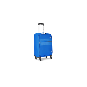 VIP Hilite soft trolley suitcase in blue, small cabin size