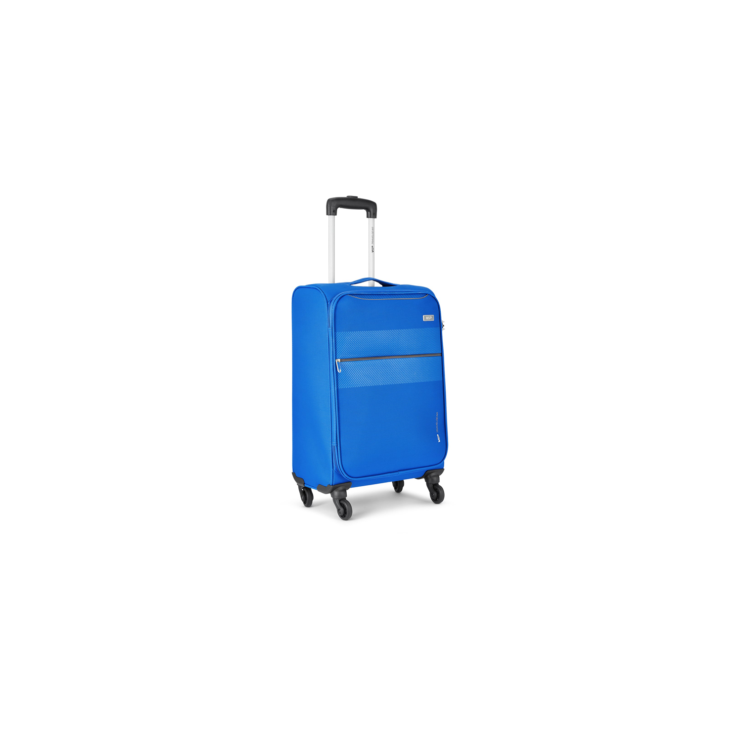 VIP Hilite soft trolley suitcase in blue, small cabin size