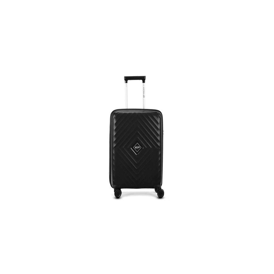 VIP Quad hard-shell suitcase in black, small cabin size
