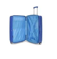 VIP Z Plus hard-shell suitcase open to show the interior