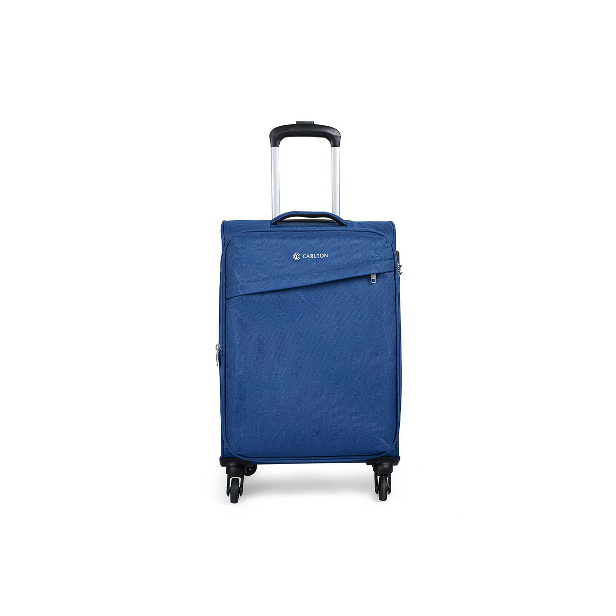 Carlton Lord soft trolley suitcase in blue, medium size