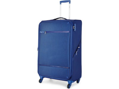 Carlton Amberlite soft trolley suitcase in blue, large size