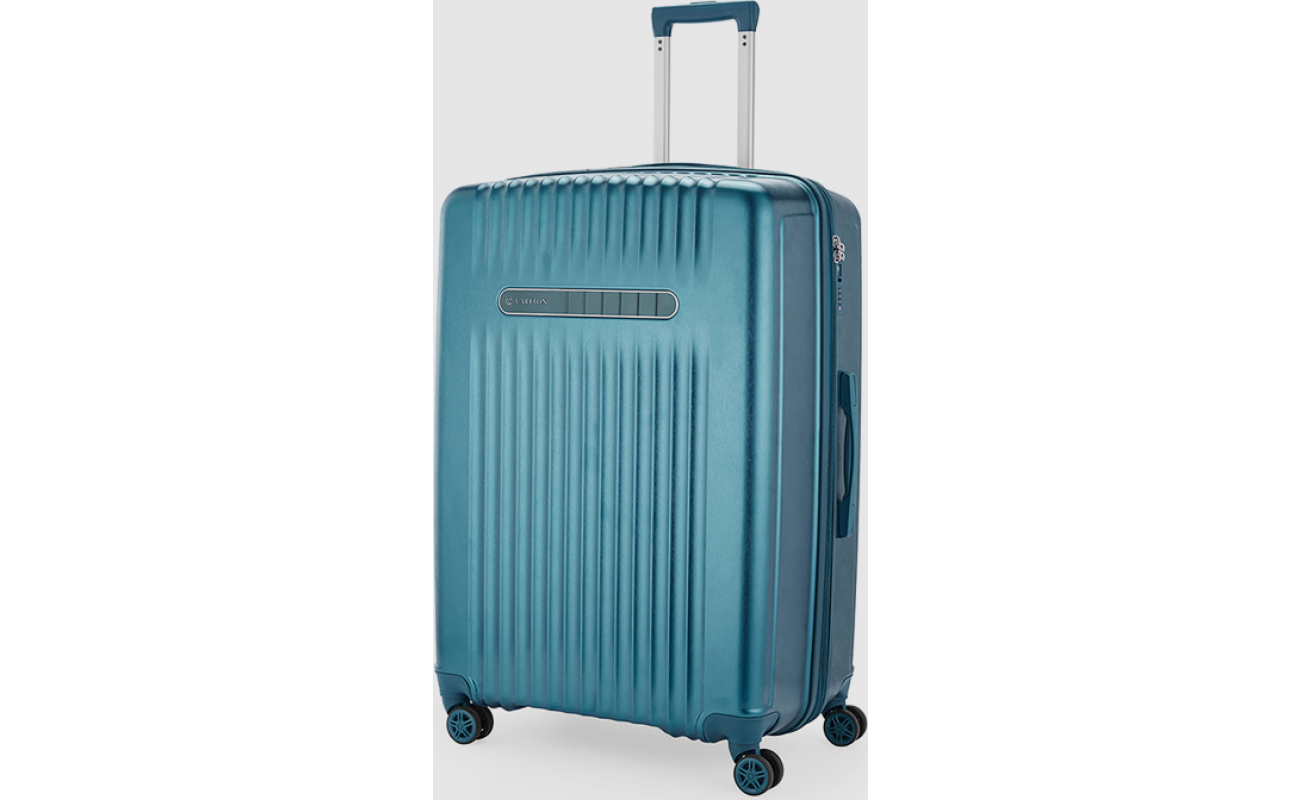 Carlton Meridian hard-shell suitcase in dark teal, large size