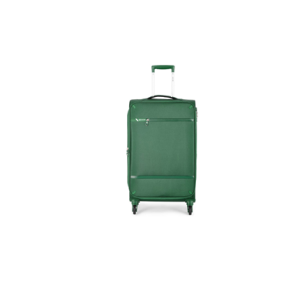 Carlton Amberlite soft trolley suitcase in green, small cabin size