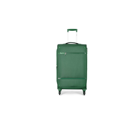 Carlton Amberlite soft trolley suitcase in green, small cabin size