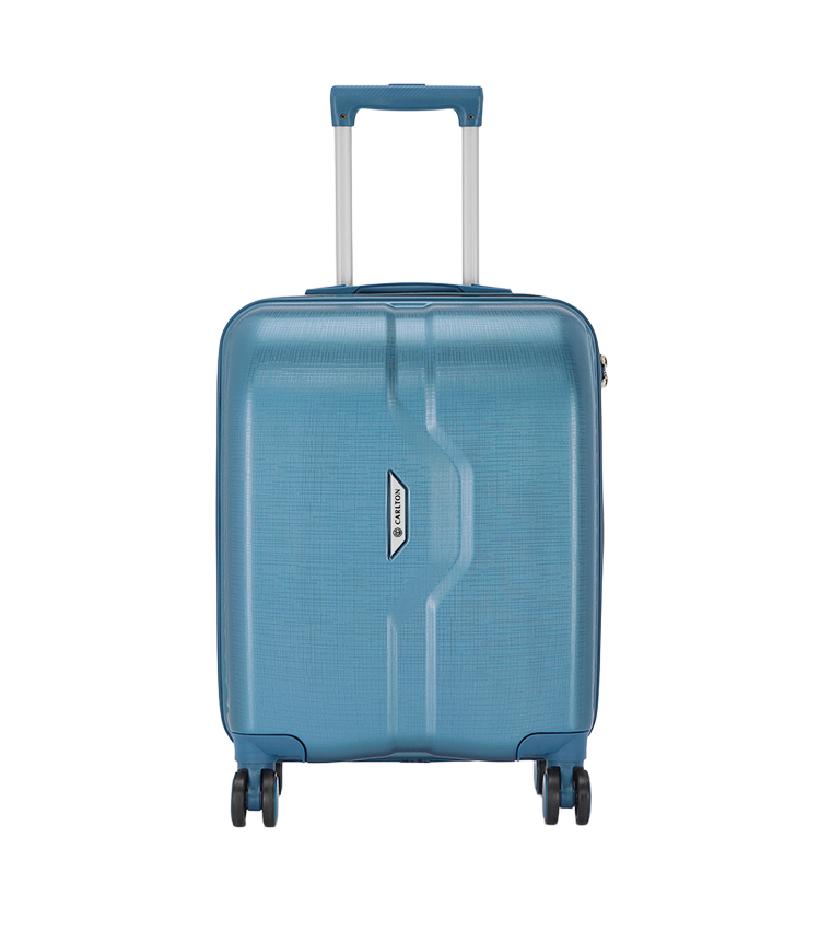 Carlton Oslo hard-shell suitcase in teal, large size
