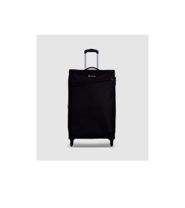 Carlton Lord soft trolley suitcase in black, medium size