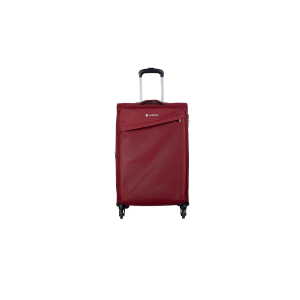 Carlton Lord soft trolley suitcase in red, medium size