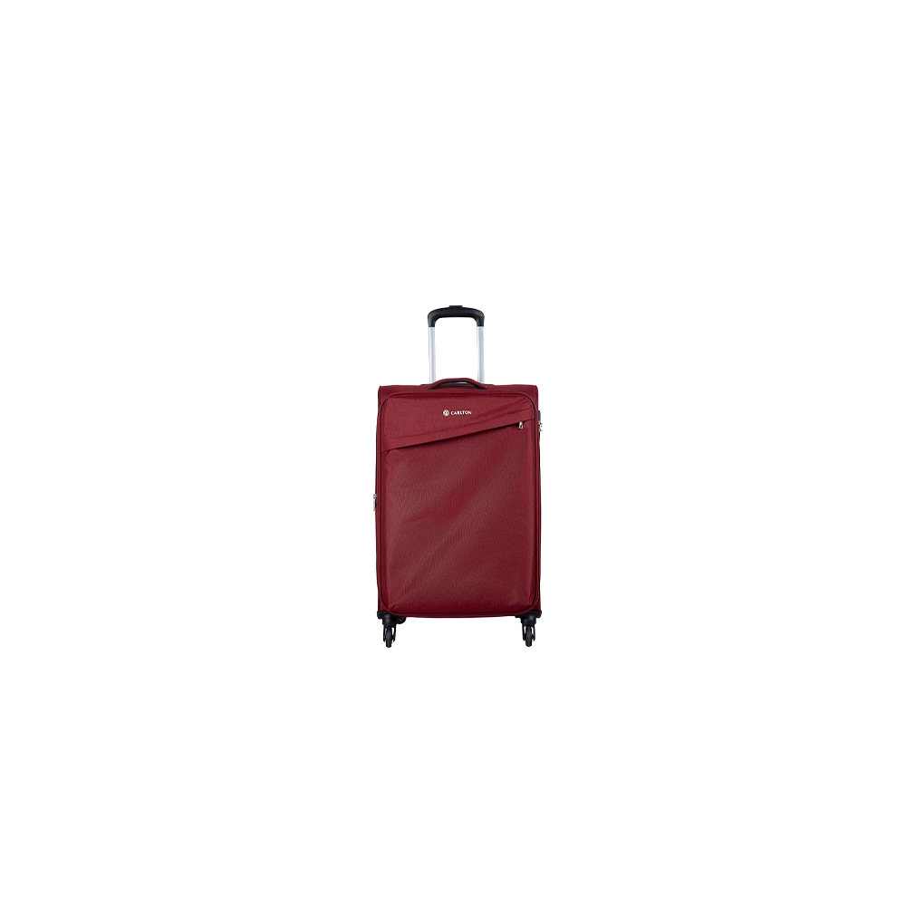 Carlton Lord soft trolley suitcase in red, small cabin size