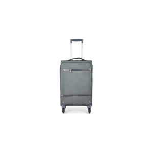 Carlton Amberlite soft trolley suitcase in grey, small cabin size