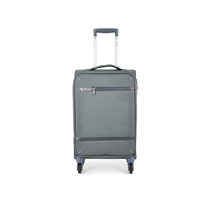 Carlton Amberlite soft trolley suitcase in grey, medium size