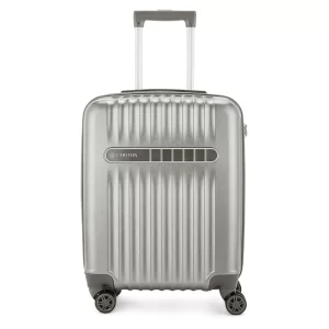 Carlton Meridian hard-shell suitcase in silver, large size