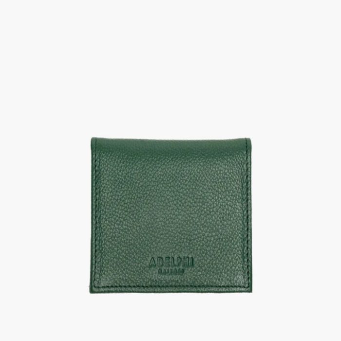 Credit card wallet in hunter green