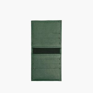 Credit card wallet in hunter green