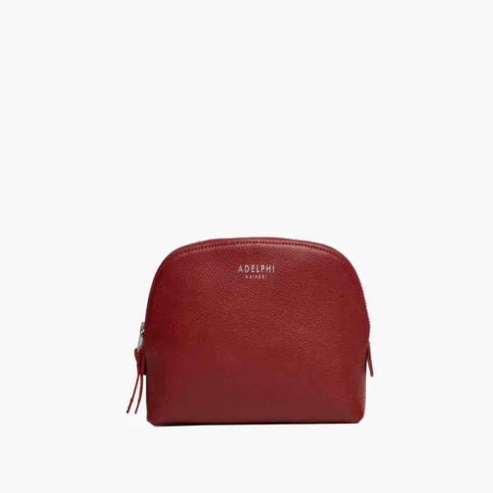 Cosmetic pouch in red