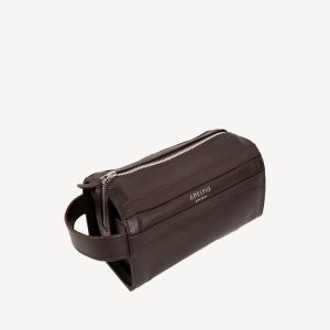 Gents' toiletry bag in black