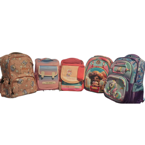 Affordable girls' school backpacks with colourful prints