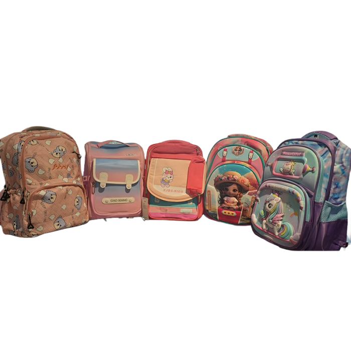 Affordable girls' school backpacks with colourful prints