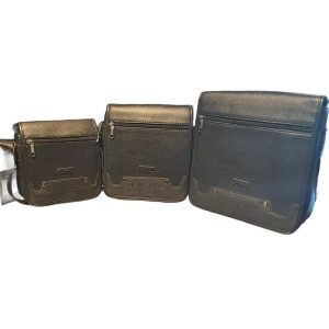 Affordable passport shoulder bags in three sizes