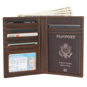 Leather RFID passport cover