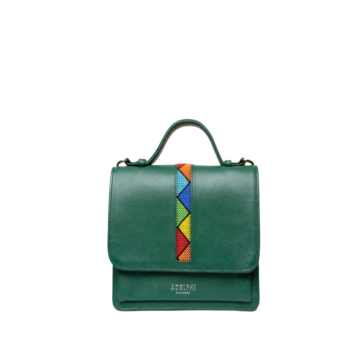 Beaded flap bag