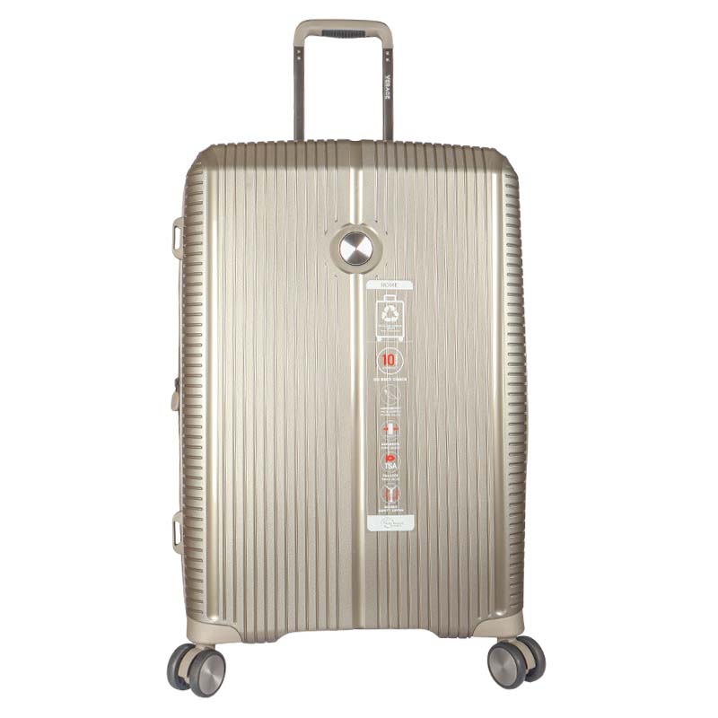Verage 8-wheel hard-shell trolley suitcase in champagne khaki
