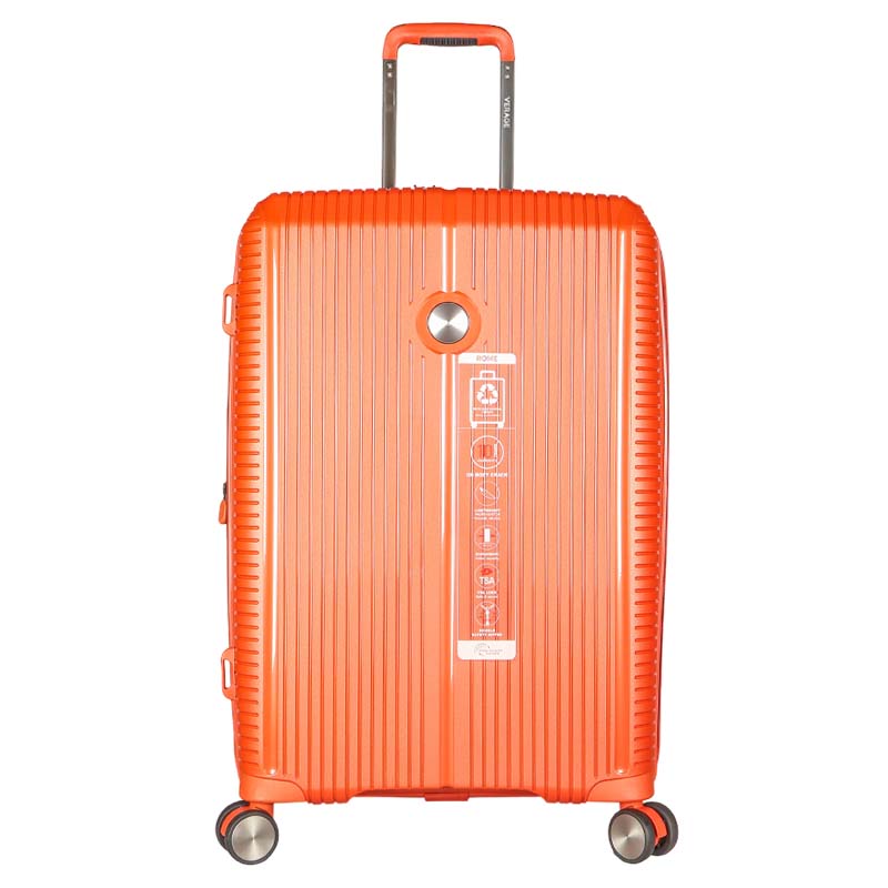 Verage 8-wheel hard-shell trolley suitcase in orange