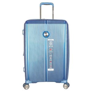 Verage 8-wheel hard-shell trolley suitcase in blue