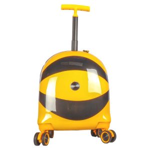 Verage Little Bee kids' trolley suitcase with yellow and black bee design