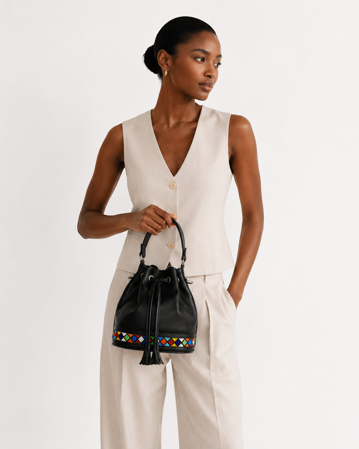 Adelphi Bucket Bag Beaded, photo 2