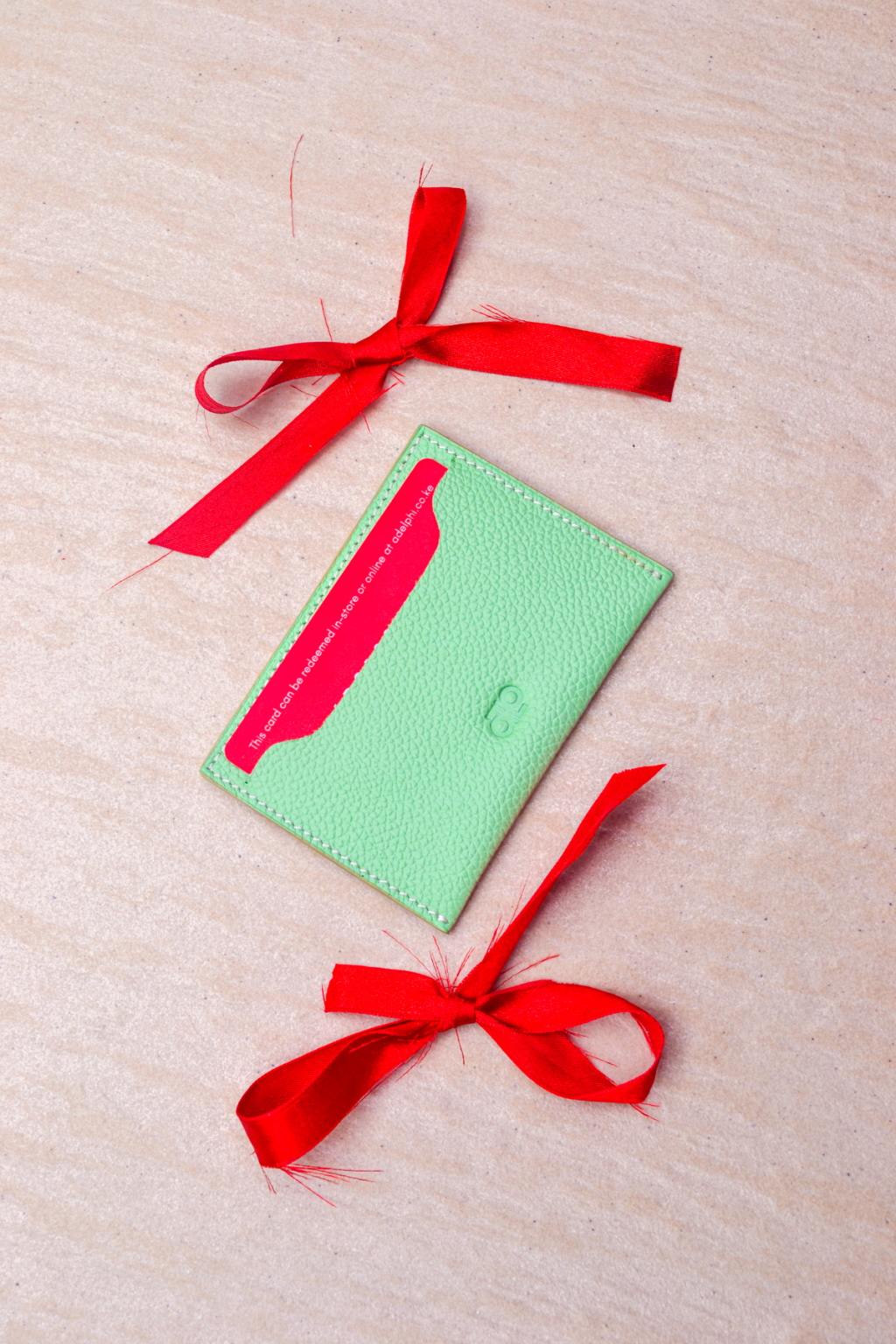 Adelphi Gift Card with Complimentary Leather Holder in Pistachio, photo 2