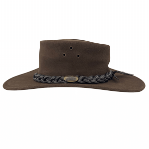 Adelphi Jacaru Hat Wallaroo Suede in Brown