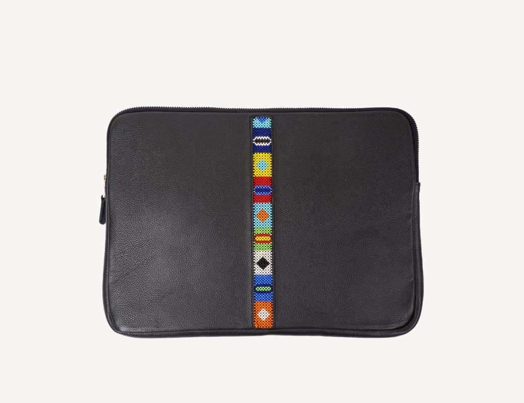 Adelphi Laptop Sleeve Beaded in Black, photo 5