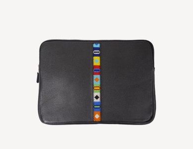 Adelphi Laptop Sleeve Beaded in Black, photo 5