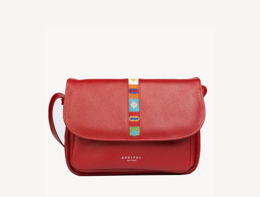 Adelphi Multi Pocket Beaded in Red, photo 4