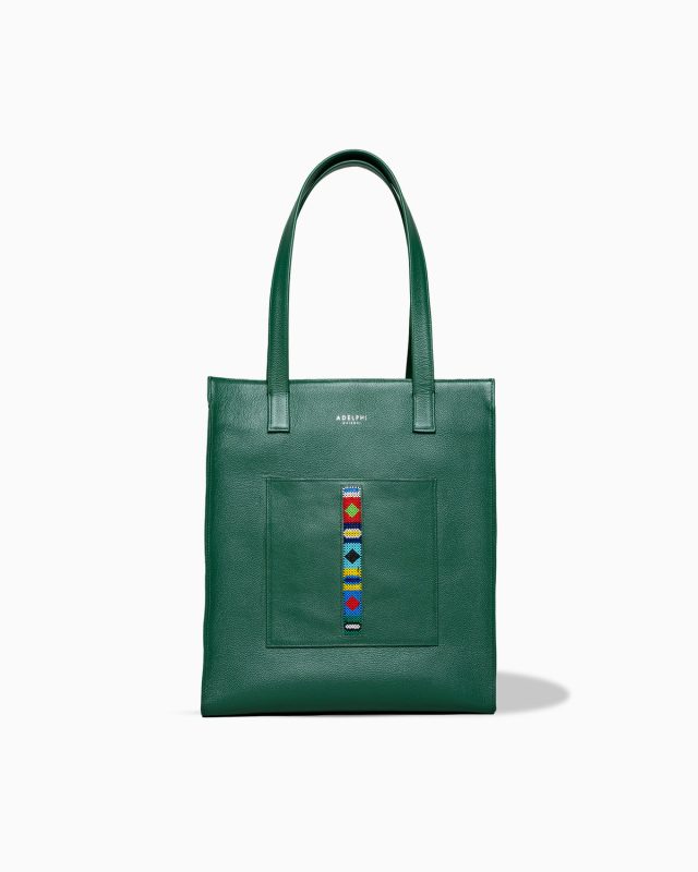 Adelphi Vertical Tote Beaded