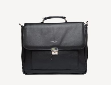 Adelphi Nubuck Briefcase in Black, photo 4